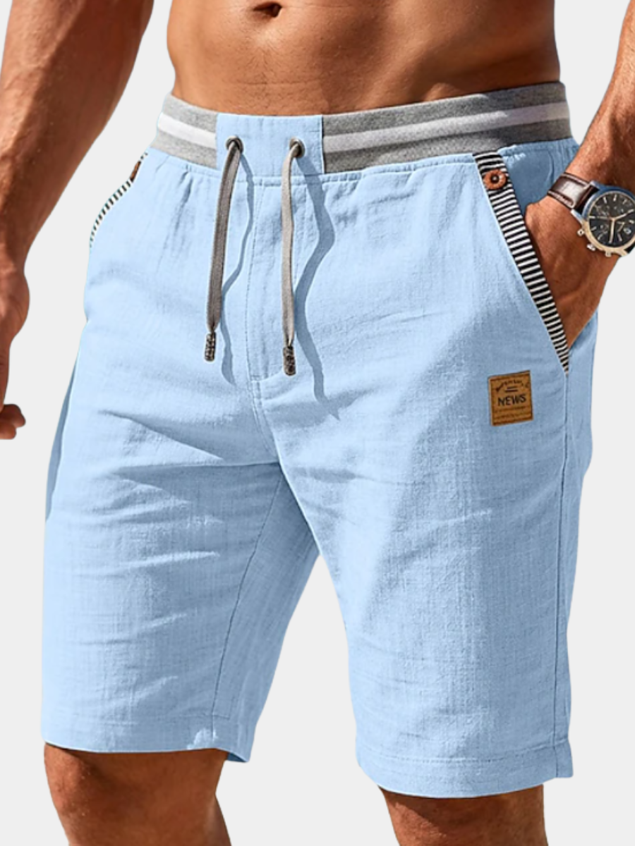 Drawstring Linen Shorts for Men