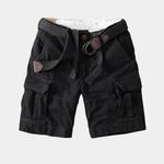 Cotton Cargo Shorts with Belt Loops for Men