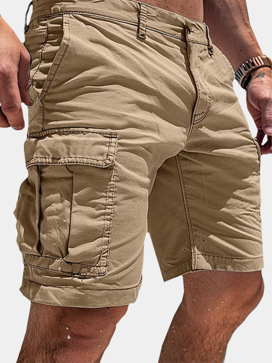 Cargo Shorts with Flap Pockets for Men