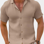 Short Sleeve Relaxed Collar Shirt for Men