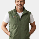 Multi Pocket Zip-Up Utility Vest for Men