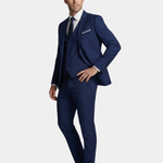 Wool Blend Three-Piece Suit Set for Men