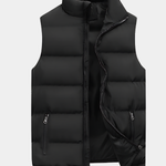 Quilted Zip-Up Gilet for Men