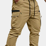 Cargo Jogger Trousers with Zip Pockets for Men