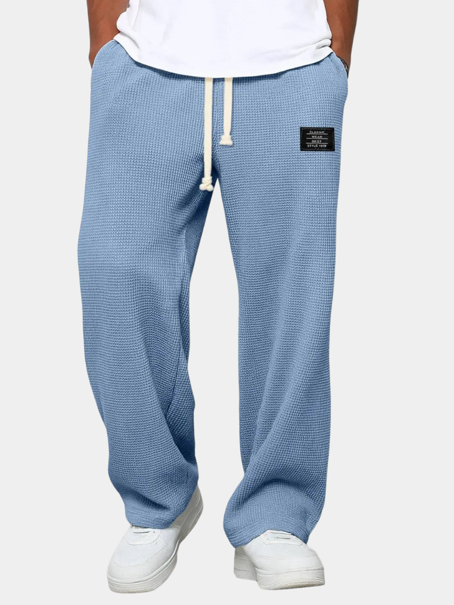 Wide Leg Drawstring Trousers for Men