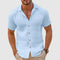 Short Sleeve Relaxed Collar Shirt for Men