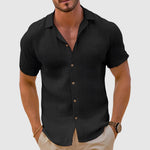 Short Sleeve Relaxed Collar Shirt for Men