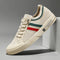 Lace-Up Striped Canvas Trainers for Men