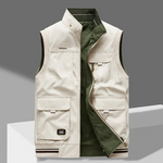 Cargo Vest with Zip-Up for Men