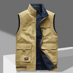 Cargo Vest with Zip-Up for Men