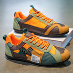 Lace-Up Colour-Block Trainers for Men