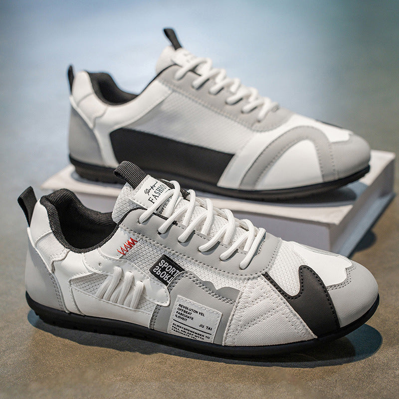 Lace-Up Colour-Block Trainers for Men