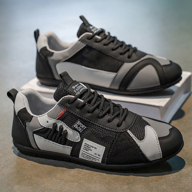 Lace-Up Colour-Block Trainers for Men