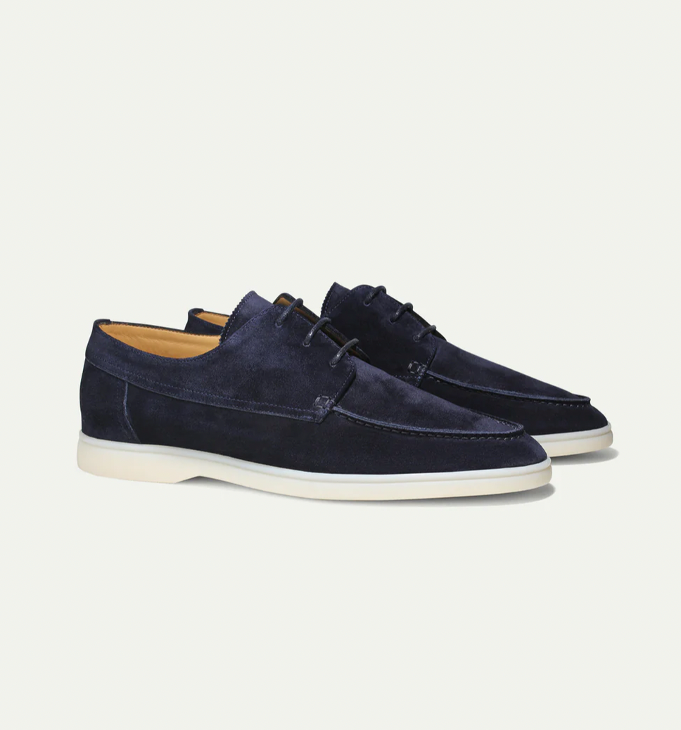 Lace-Up Suede Desert Boots for Men