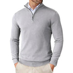 Half-Zip Crew Neck Jumper for Men