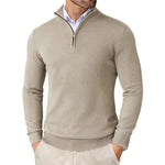 Half-Zip Crew Neck Jumper for Men