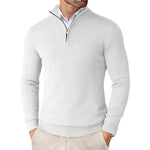 Half-Zip Crew Neck Jumper for Men