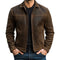 Suede Zip-Up Jacket for Men