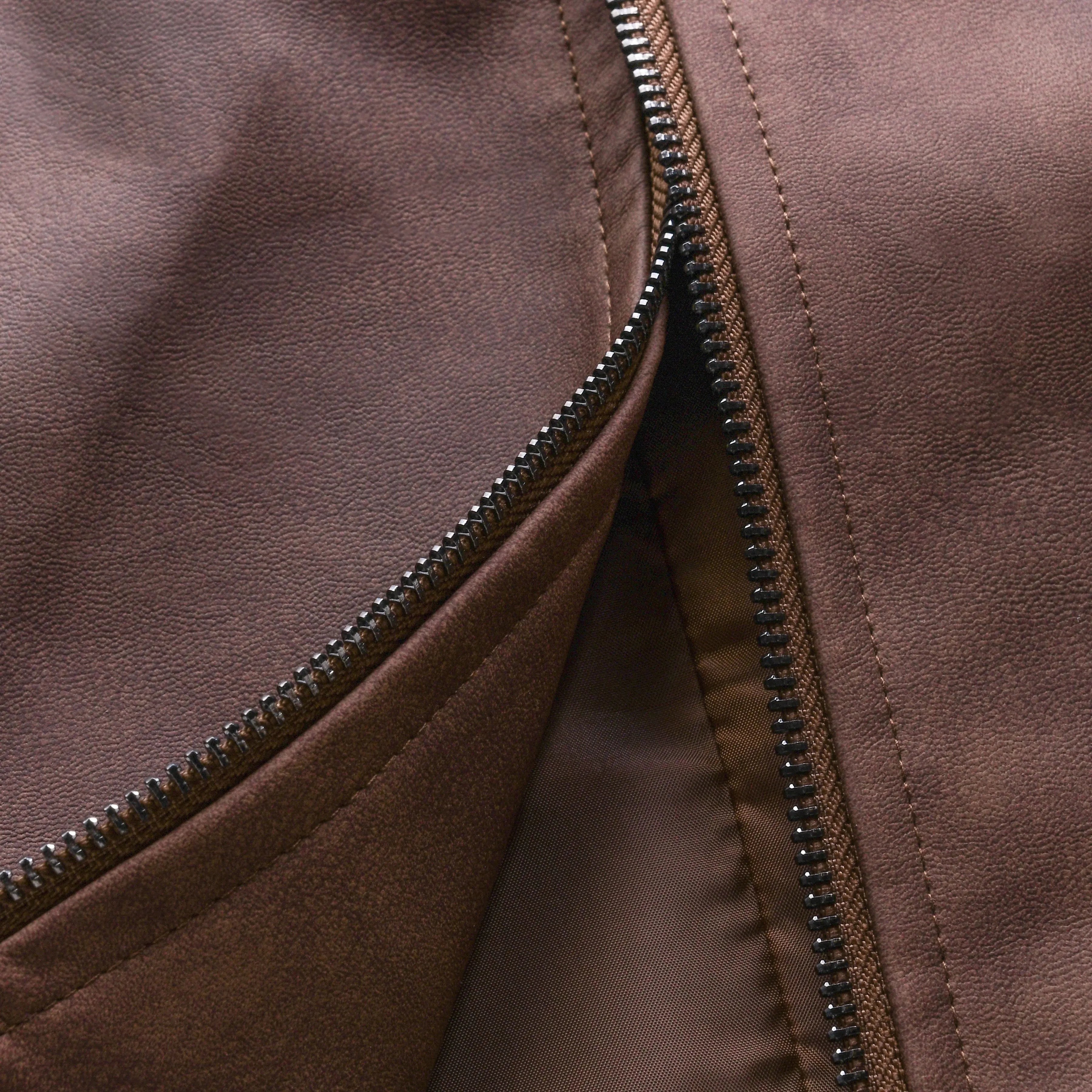 Suede Zip-Up Jacket for Men