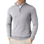 Slim Fit Quarter Zip Jumper for Men