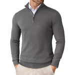Slim Fit Quarter Zip Jumper for Men