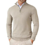 Slim Fit Quarter Zip Jumper for Men