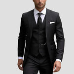 Slim Fit Three-Piece Suit Set for Men