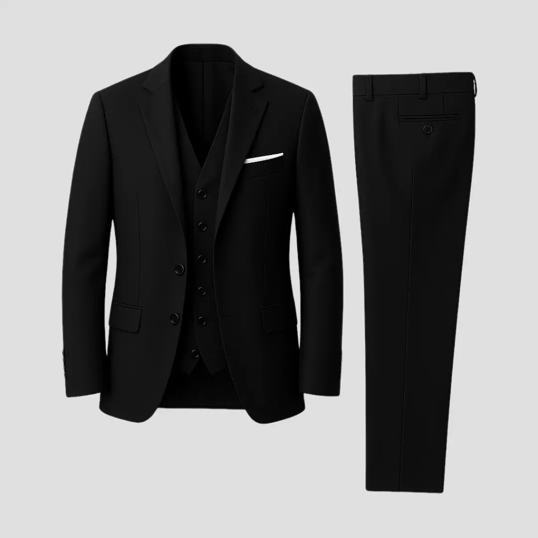Slim Fit Three-Piece Suit Set for Men