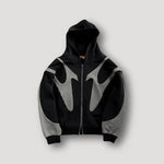 Patchwork Zip-Up Hoodie for Men