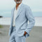Linen Relaxed Fit Suit Set for Men