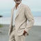 Linen Relaxed Fit Suit Set for Men