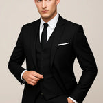 Slim Fit Single-Breasted Three-Piece Suit for Men