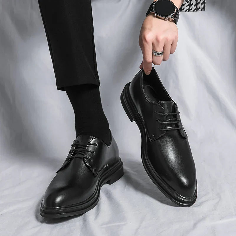 Lace-Up Derby Shoes for Men