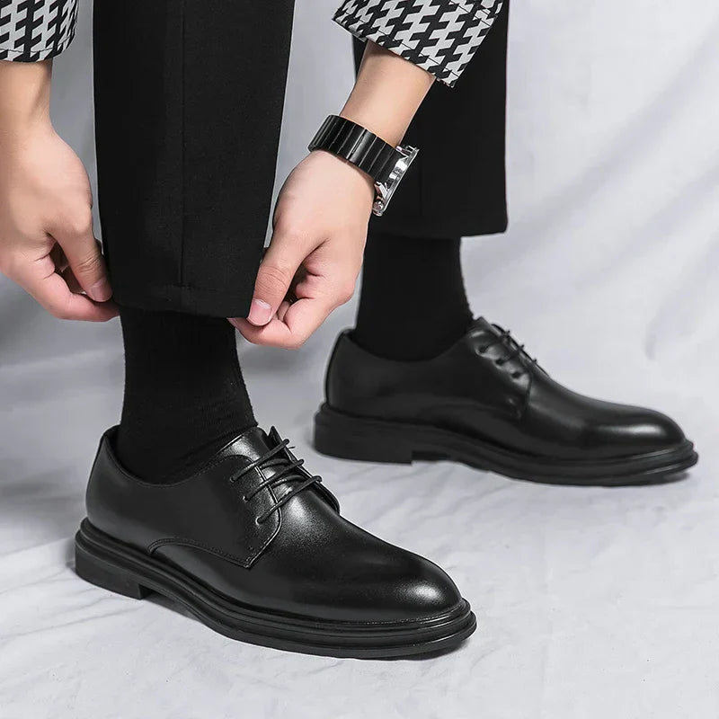 Lace-Up Derby Shoes for Men
