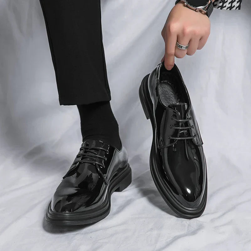 Lace-Up Derby Shoes for Men