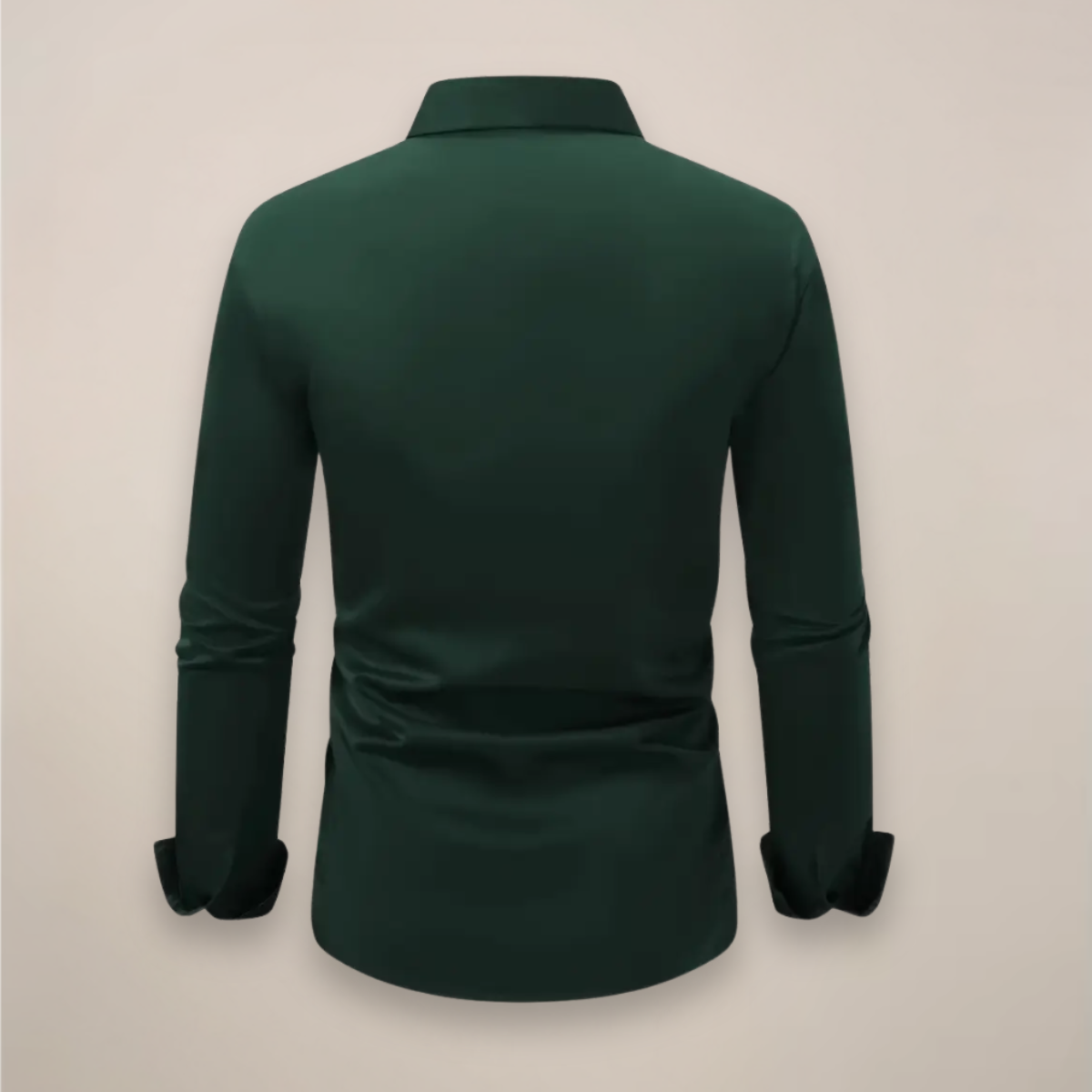 Long Sleeve Notched Collar Shirt for Men