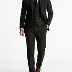 Tweed Three-Piece Tailored Suit for Men
