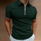 Short Sleeve Zip Polo Shirt for Men