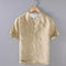 Short Sleeve Stand Collar Shirt for Men