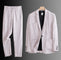 Linen Notch Lapel Suit Set for Men