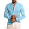 Linen Henley Shirt with Long Sleeves for Men