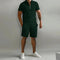 Short Sleeve Polo Shirt and Shorts Set for Men