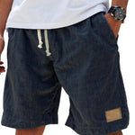 Relaxed Fit Linen Shorts for Men