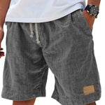 Relaxed Fit Linen Shorts for Men