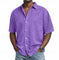 Short Sleeve Button-Down Denim Shirt for Men