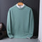 Crew Neck Ribbed Knit Sweater for Men