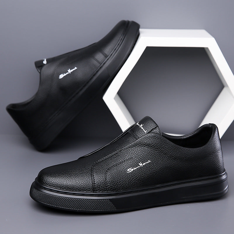 Leather Slip-On Trainers for Women
