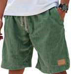 Relaxed Fit Linen Shorts for Men