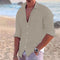Cotton Linen Button-Down Shirt for Men