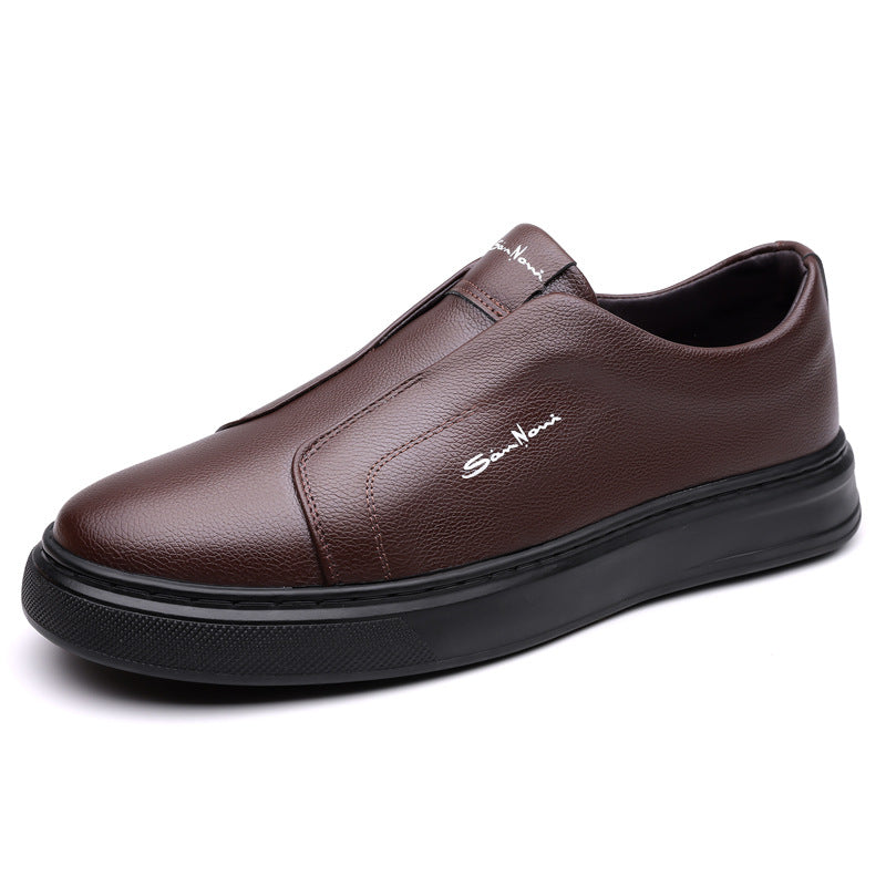 Leather Slip-On Trainers for Women